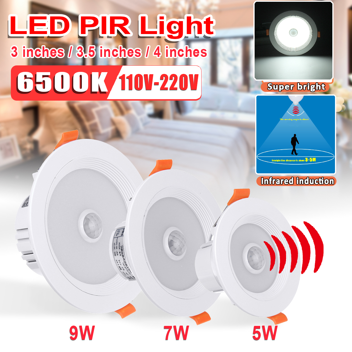 4quot-LED-150deg-PIR-Motion-Sensor-Recessed-Ceiling-Light-Downlight-Fixture-Lamp-Home-1680393-1