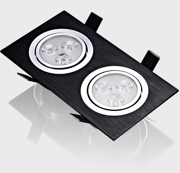 6W10W14W18W24W30W36W-Double-heads-Black-LED-Ceiling-Recessed-Light-Down-Light-85-260V-1055945-2