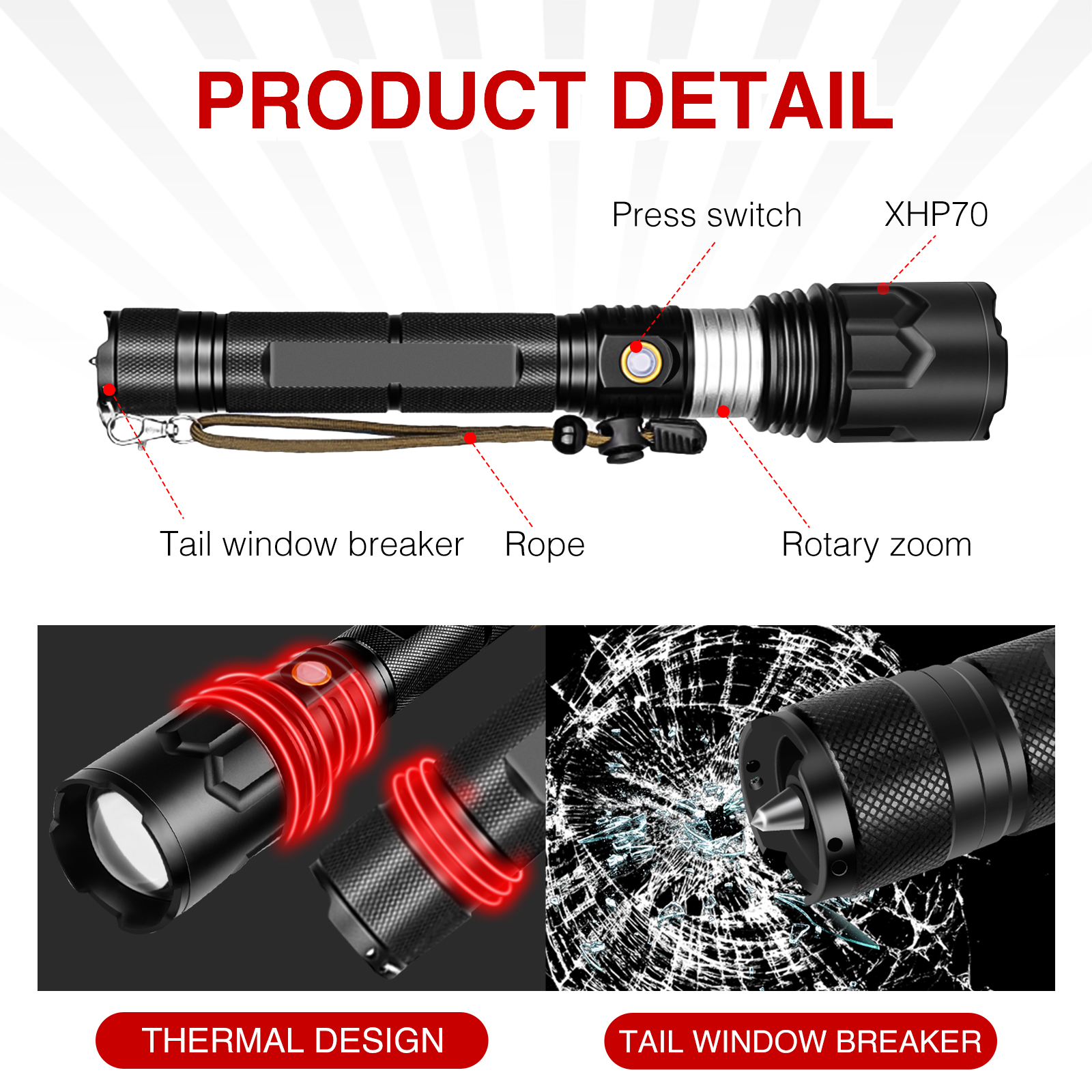 P70-USB-Rechargeable-Flashlight-with-Zoom-and-Output-Rechargeable-Battery-with-Hand-Strap-1890364-5
