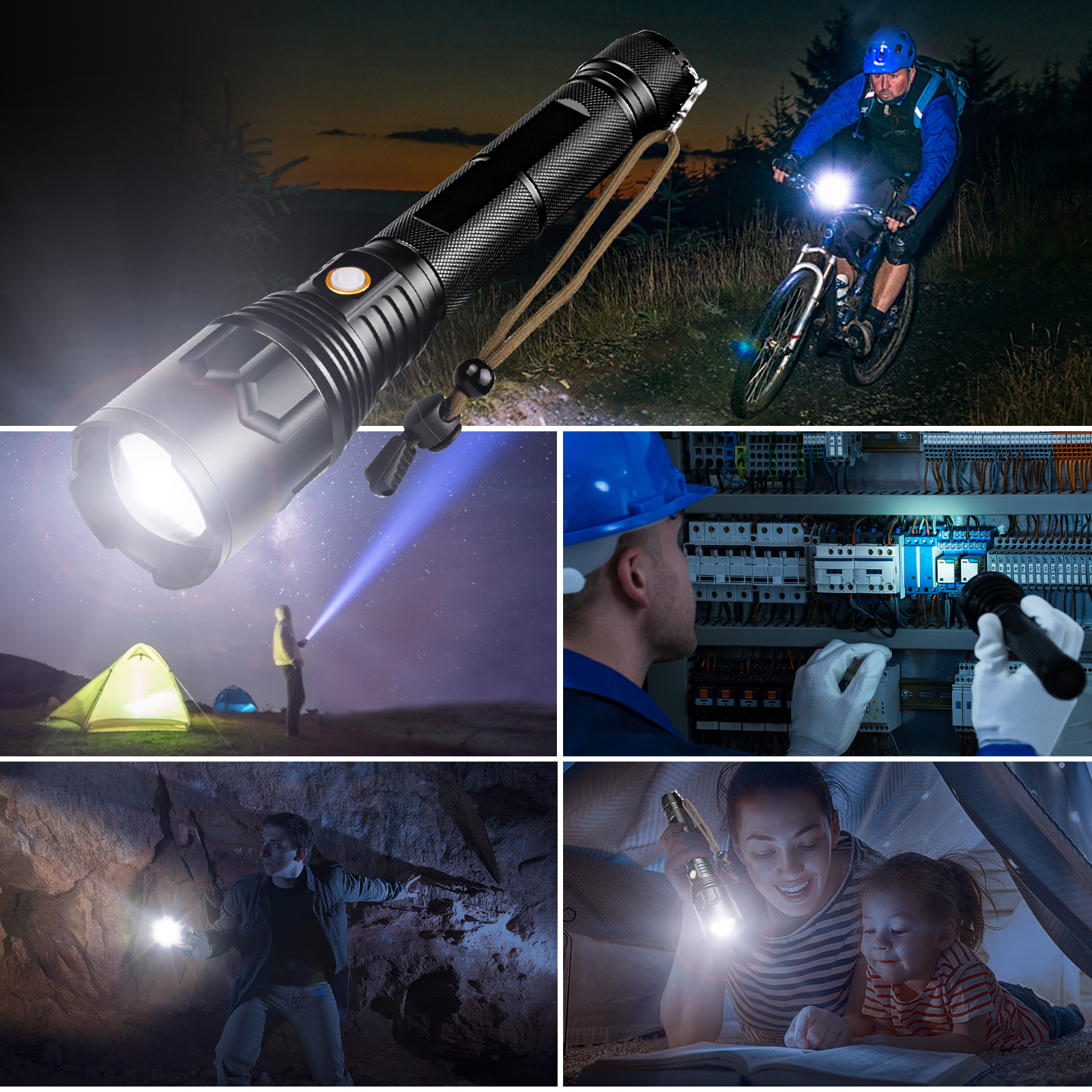 P70-USB-Rechargeable-Flashlight-with-Zoom-and-Output-Rechargeable-Battery-with-Hand-Strap-1890364-8