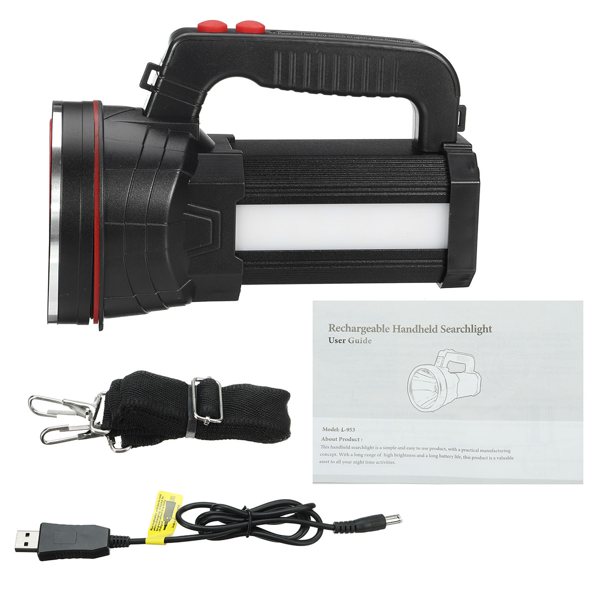 Spotlight-Super-Bright-LED-Flashlight-2-Modes-USB-Rechargeable-Floodlight-LED-Flashlight-Fishing-Hun-1887806-1