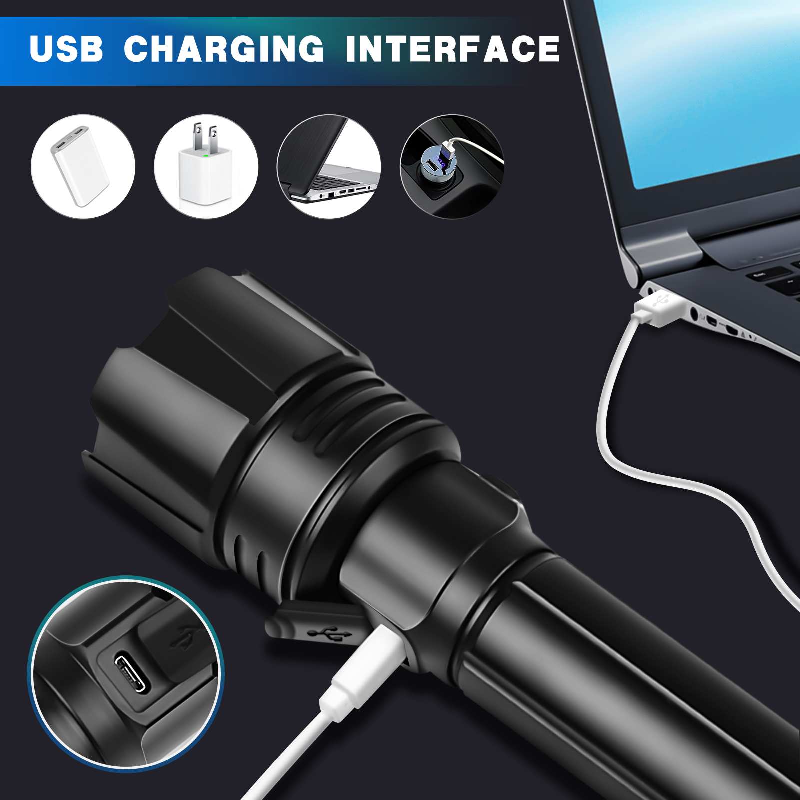 Super-Bright-Tactical-Flashlight-P70-LED-Flashlight-with-Parallel-Battery-ZoomableIPX5-WaterproofUSB-1895253-3