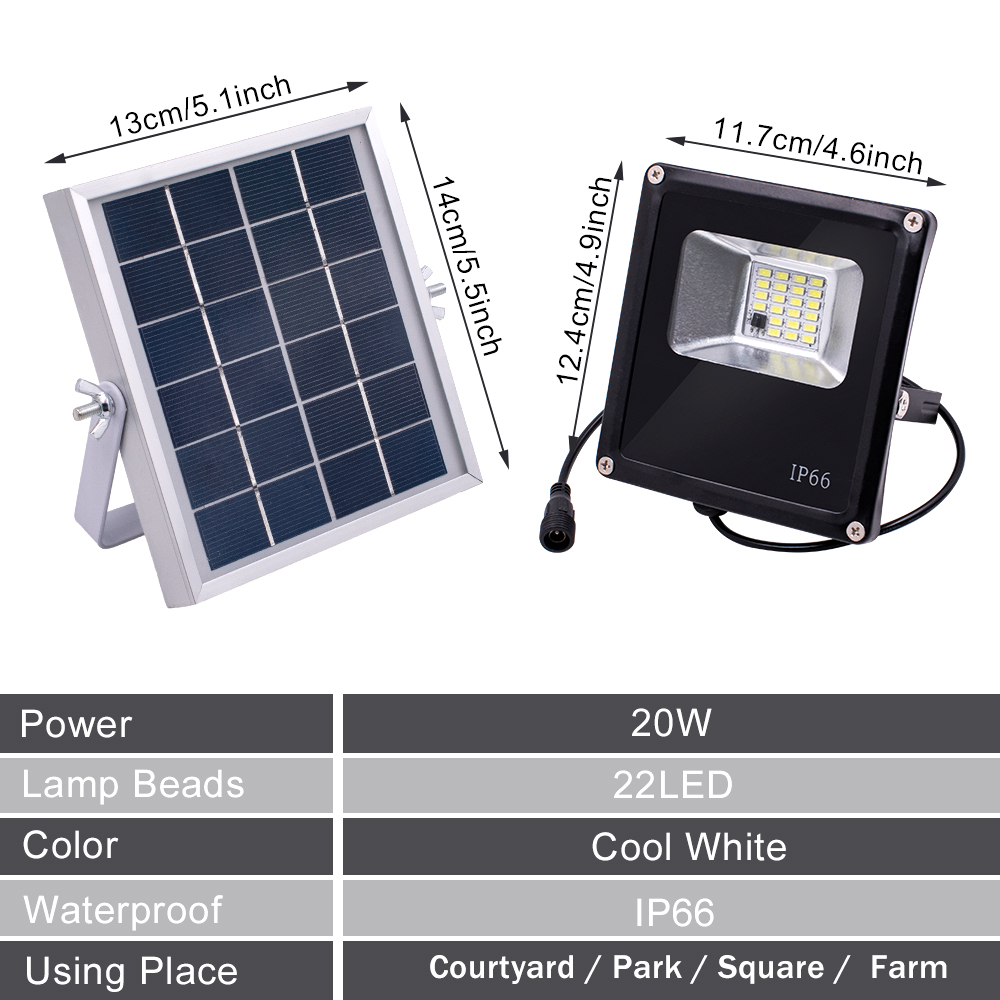 20W-20-LED-Solar-Flood-Light-Waterproof-Outdoor-Garden-Street-Path-Yard-Lamp-Remote-Control-1538457-7