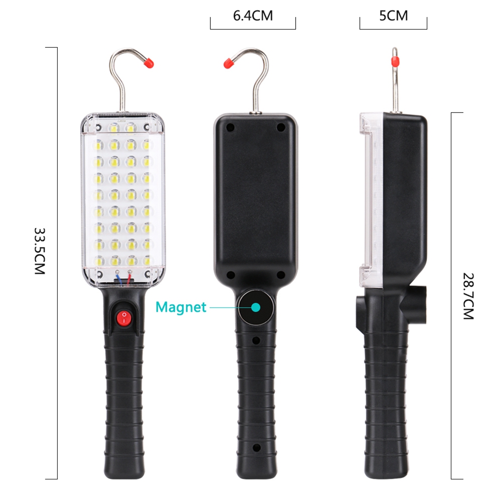 Portable-34-LED-Flashlight-Magnetic-Torch-USB-Rechargeable-Work-Light-Hanging-Hook-Tent-Lamp-Lantern-1415290-6