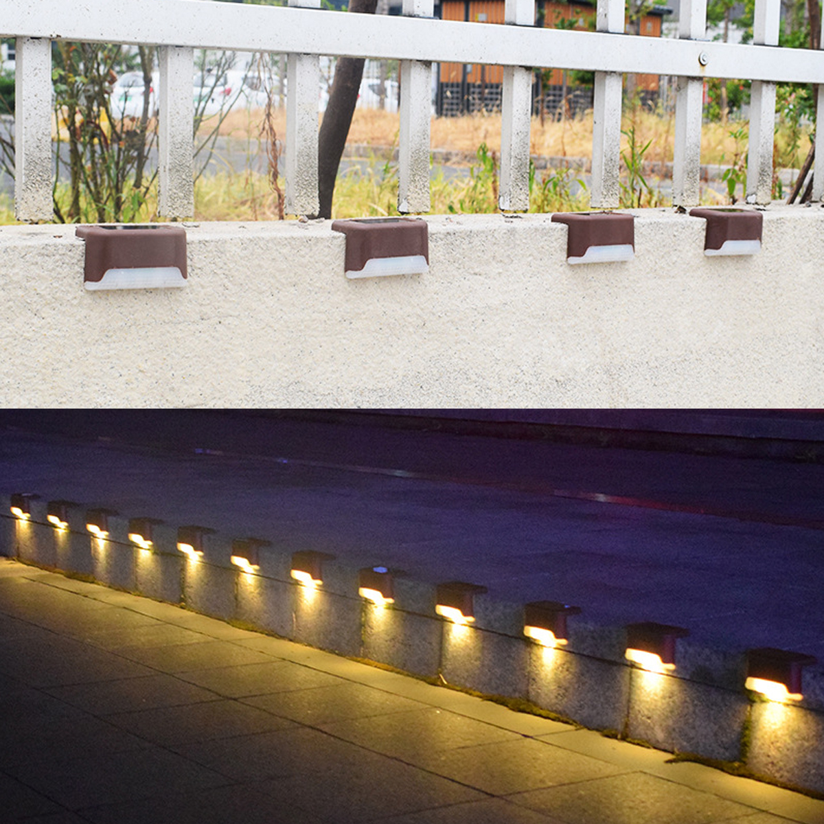 12PCS-Solar-Powered-LED-Stairs-Step-Fence-Lights-Deck-Bed-Outdoor-Path-1689908-8