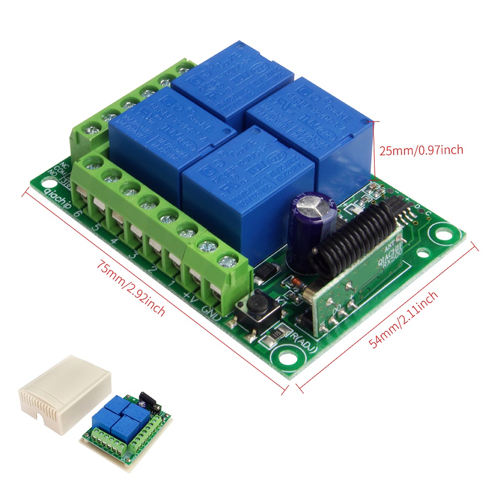 433MHz-Universal-Wireless-Remote-Switch-DC12V-4CH-RF-Relay-Receiver-Module-for-Remote-GarageLEDHome-1704200-6