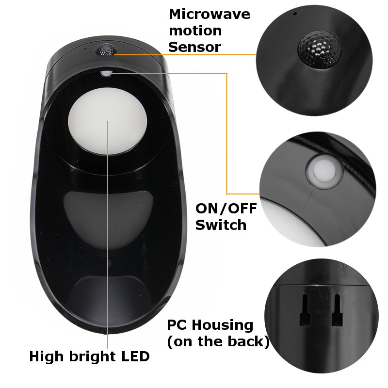 Bakeey-Solar-Charging-PIR-Motion-Detecting-Wireless-LED-Night-Light-IP65-Waterproof-Outdoor-Courtyar-1456378-6