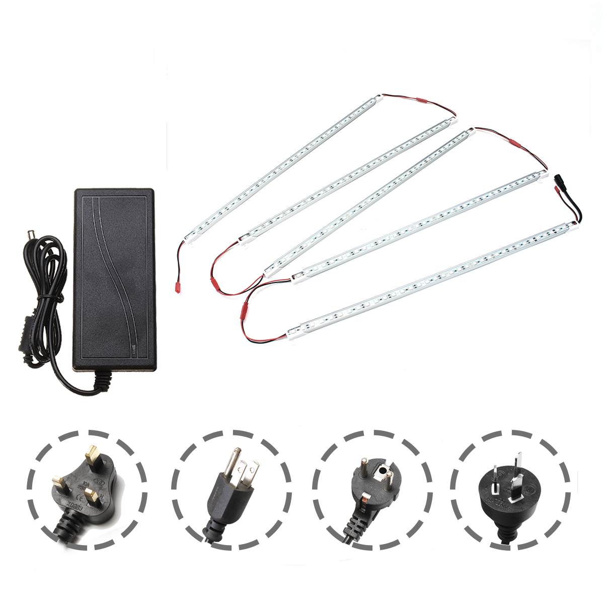 5PCS-50CM-SMD5050-Non-waterproof-51-LED-Strip-Light--5A-Power-Adapter-for-Grow-Plant-Garden-DC12V-1285504-1