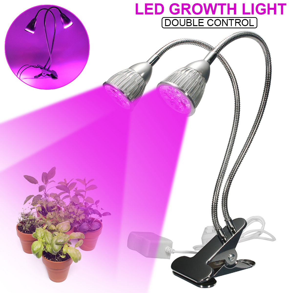 10W-Dual-Head-Full-Spectrum-LED-Grow-Light-Clip-Kit-for-Indoor-Plant-Hydroponics-US-Plug-110-240V-1689433-1