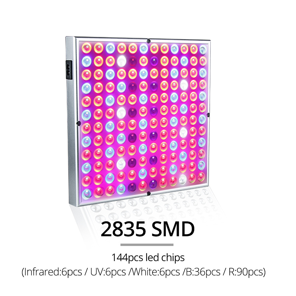 32W-144LEDs-Square-Panel-Indoor-Grow-Lamp-RBUVIRW-Full-Spectrum-LED-Growing-Light-AC85-265V-1758669-2