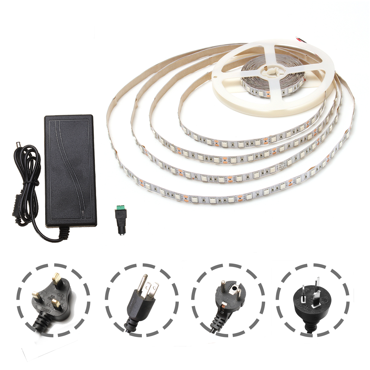 DC12V-Non-waterproof-5M-RedBlue-41-SMD5050-Full-Spectrum-LED-Strip-Grow-Light--Power-Supply-1282378-1