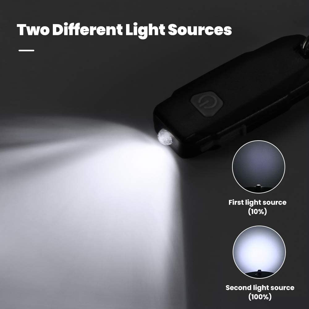 MECO-2-Pack-Mini-Led-Lights-Portable-USB-Rechargeable-Ultra-Bright-Keychain-Flashlight-with-2-Level--1780633-8