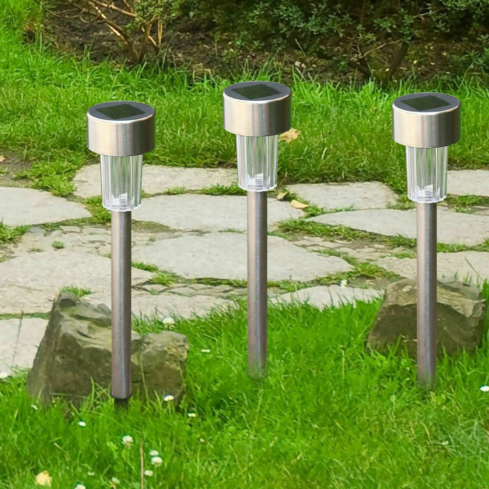 16pcs-LED-Solar-Stainless-Steel-Lawn-Lamps-Garden-Outdoor-Landscape-Path-Light-1513659-9