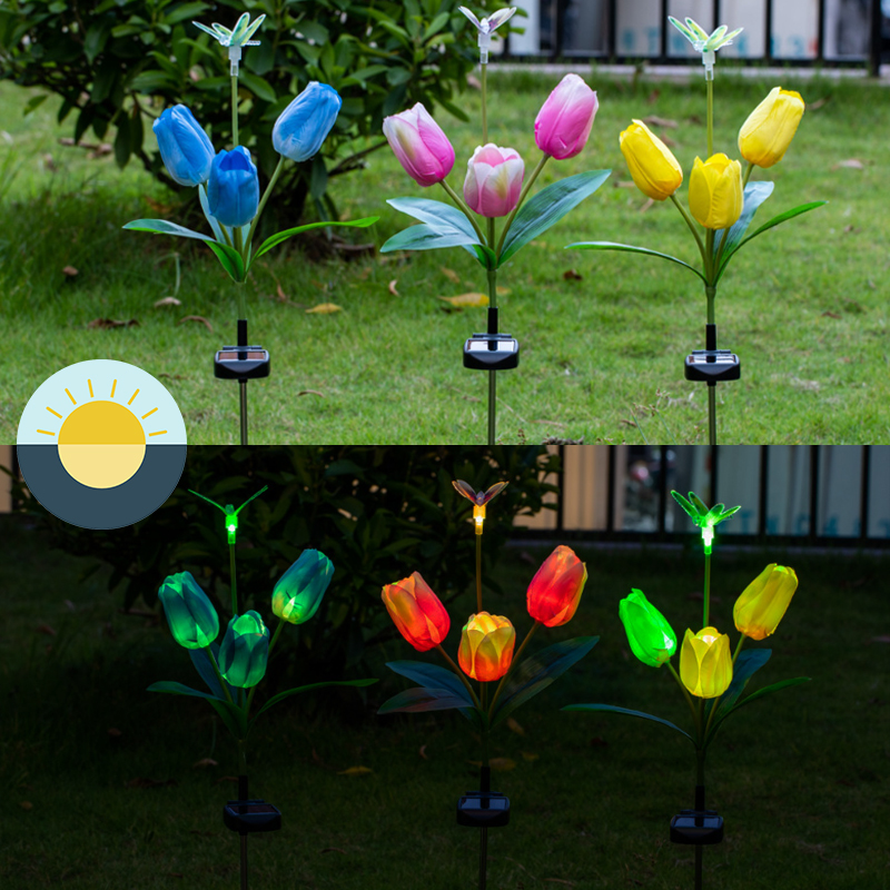 1PC2PCS-Solar-Powered-LED-Lawn-Light-Colorful-Flower-Tulip-Outdoor-Yard-Garden-Lamp-for-Outdoor-Home-1722987-2