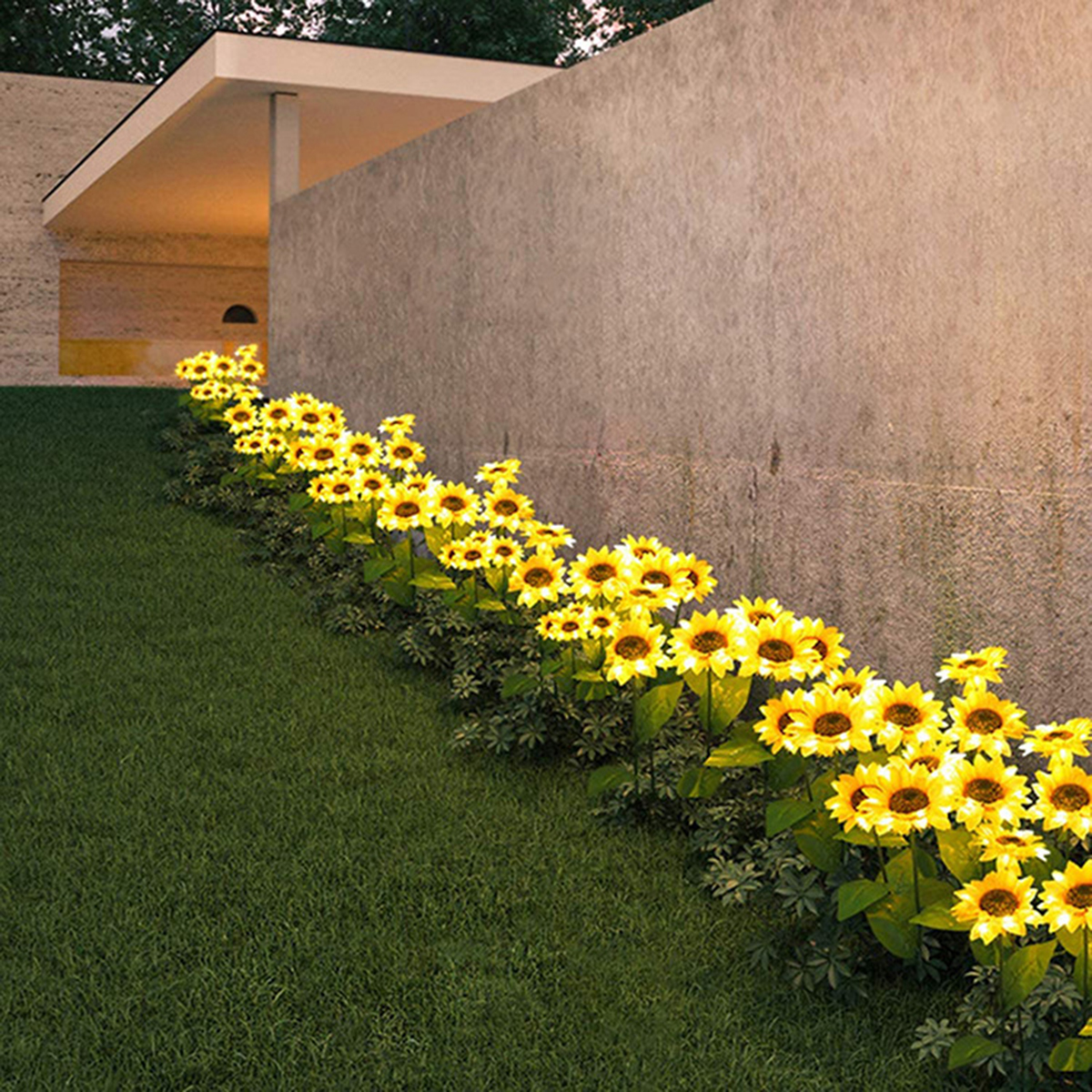 2-Pcs-Sunflower-Outdoor-Solar-Power-LED-Flower-Light-Waterproof-Chrysanthemum-Flower-Stake-Lamp-Home-1682401-7
