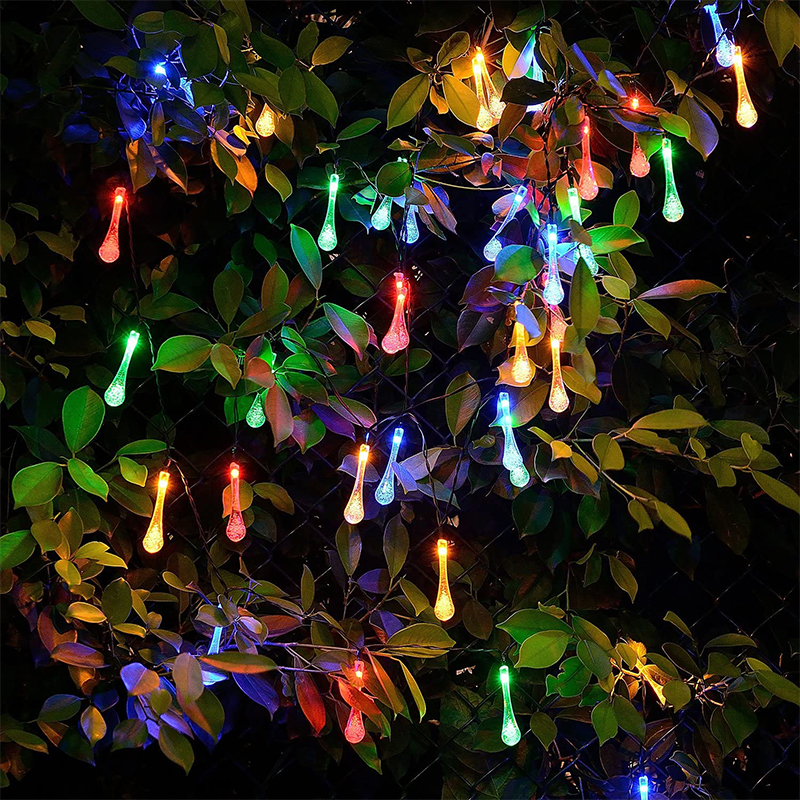 213ft-30LEDs-Outdoor-Solar-String-Lights-Waterproof-Waterdrop-Colorful-Decor-1678246-9