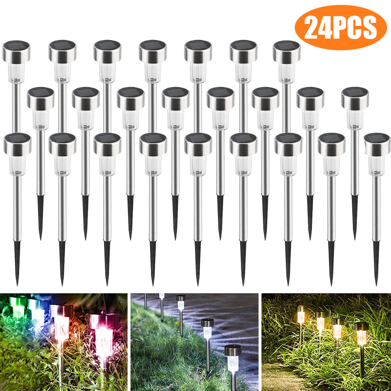 24PCS-LED-Solar-Lawn-Path-Light-Stainless-Steel-Waterproof-Garden-Landscape-Lamp-for-Home-Street-Dec-1727645-1