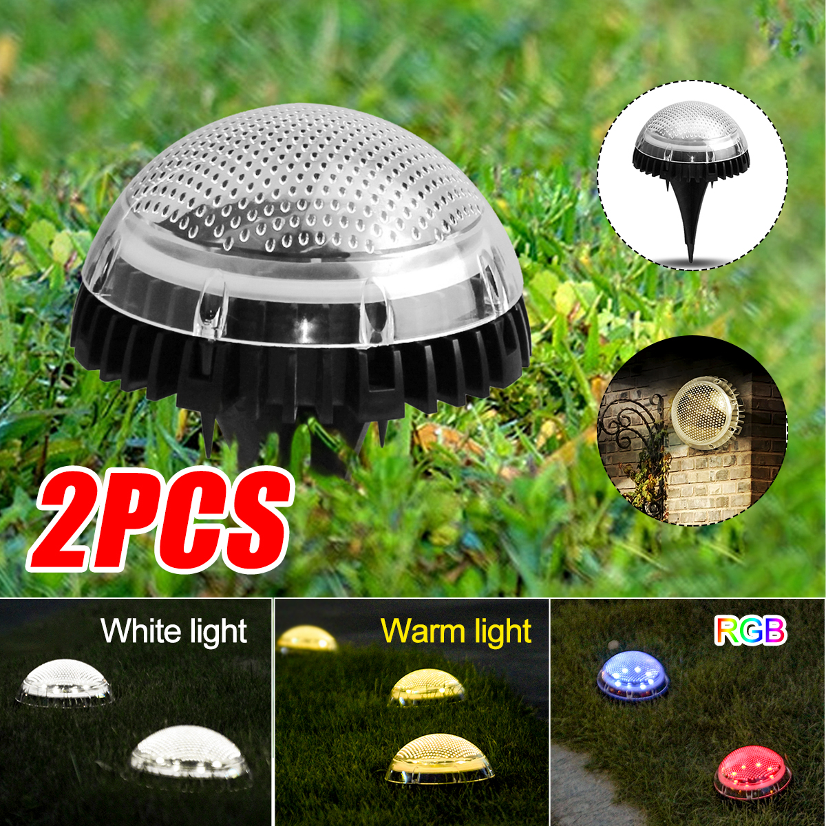 2PCS-Auto-Sensing-LED-Solar-Ball-Light-Garden-Outdoor-Patio-Lawn-Path-Lamp-For-Home-Decor-1770112-1