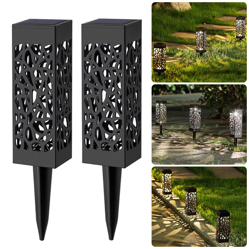 2Pcs-Solar-Powered-Garden-Post-Lights-Waterproof-LED-Outdoor-Patio-Yard-Lawn-Holidays-Decor-1779378-2