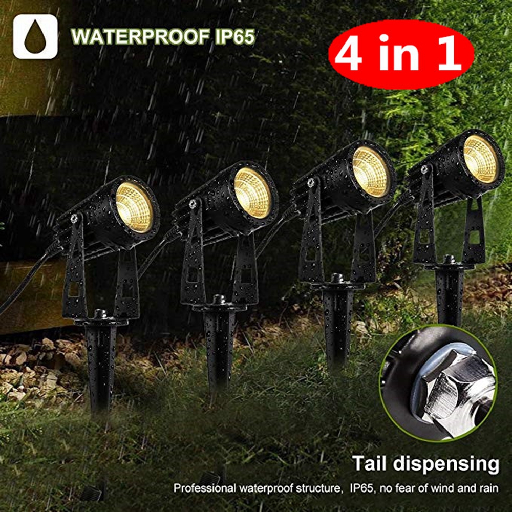 4-in-1-COB-LED-Outdoor-Landscape-Spot-Flood-Light-AC85-265V-Waterproof-for-Lawn-Pathway-1485564-1
