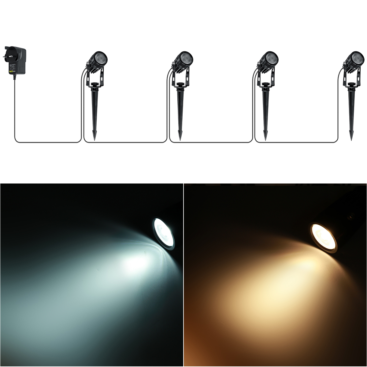 4Pcs-LED-Lawn-Light-Outdoor-Garden-Pathway-Spotlights-Landscape-Lamp-Waterproof-1854120-3