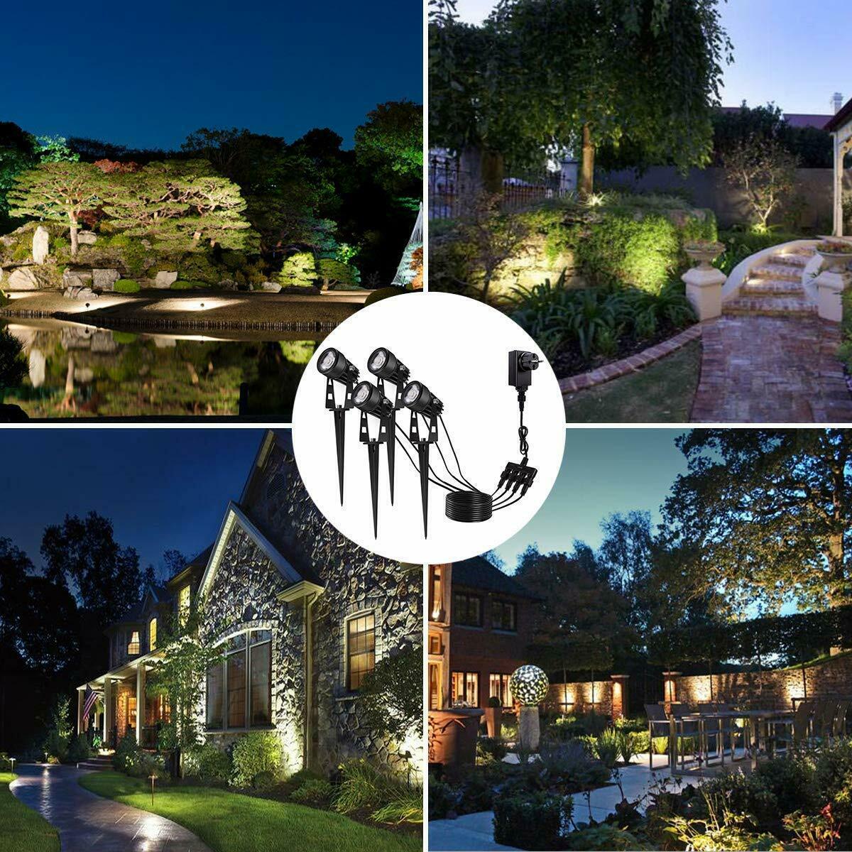 4pcs-Garden-Spotlight-COB-LED-Outdoor-Lights-Path-Yard-Landscape-Lamp-1827800-7