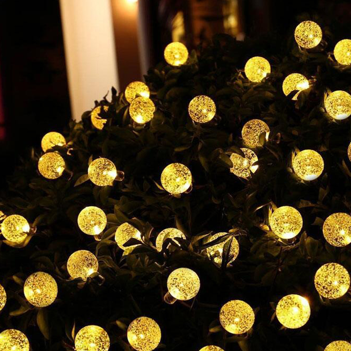 65M-30-LED-Solar-String-Ball-Lights-Outdoor-Waterproof-Warm-White-Garden-Christmas-Tree-Decorations--1672120-5