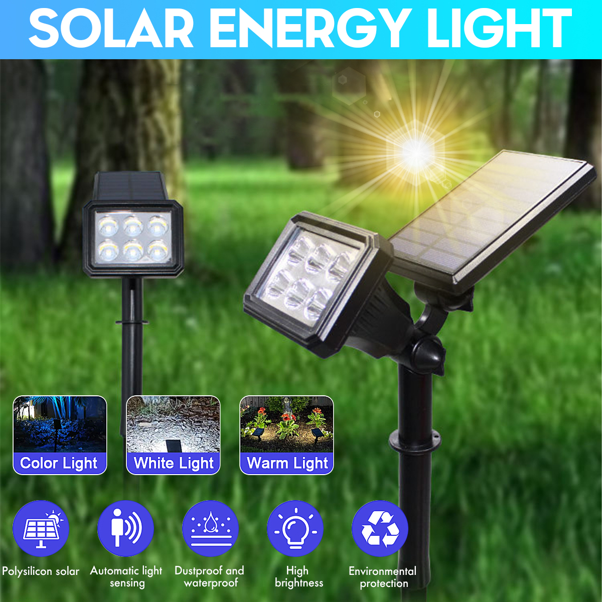 6LED-Solar-Power-Light-RGBWarmWhite-Light-Spotlight-Outdoor-Garden-Security-Pathway-Lawn-Wall-Lamp-1797076-1