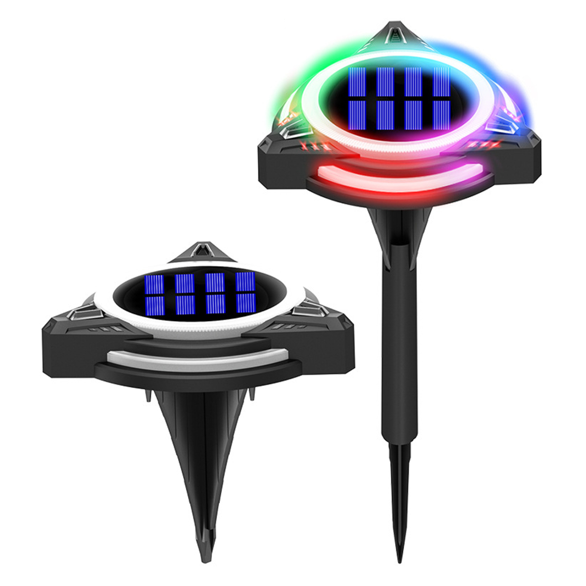 810-LED-Solar-Power-Disk-Light-Buried-Light-Outdoor-Under-Ground-Waterproof-Lamp-1831090-2