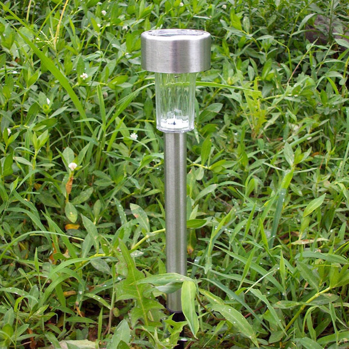 Solar-Powered-LED-Lawn-Light-Post-Stake-Patio-Outdoor-Stainless-Steel-Garden-Lamp-1706586-4