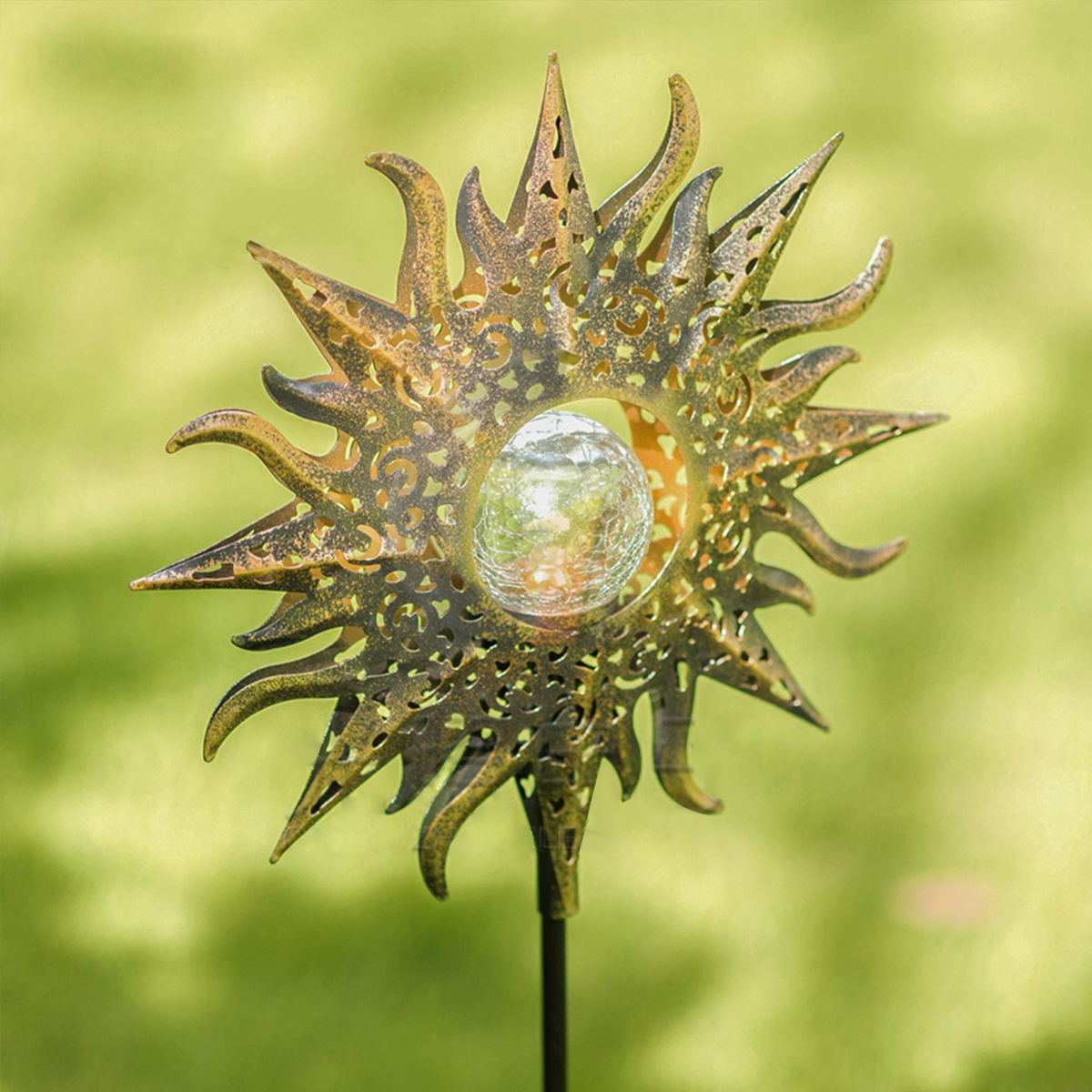 Solar-Powered-LED-Stake-Lawn-Light-Sunflower-Waterproof-Patio-Outdoor-Garden-Path-Lamp-1707064-3