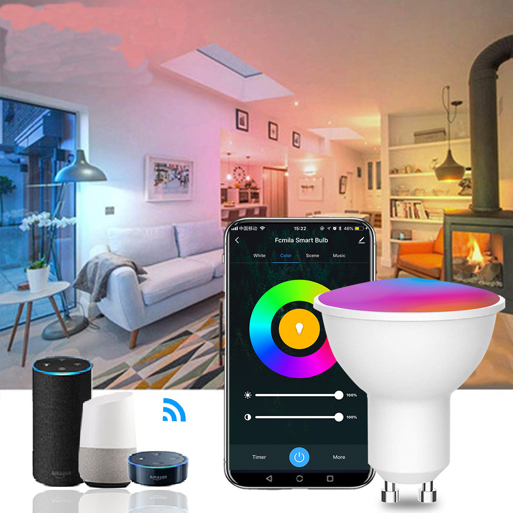 AC85-265V-GU10-6W-LED-Light-Bulb-RGB-WW-CW-New-Tuya-WIFI-Smart-Tuya-Voice-Control-Bulb-1858208-1