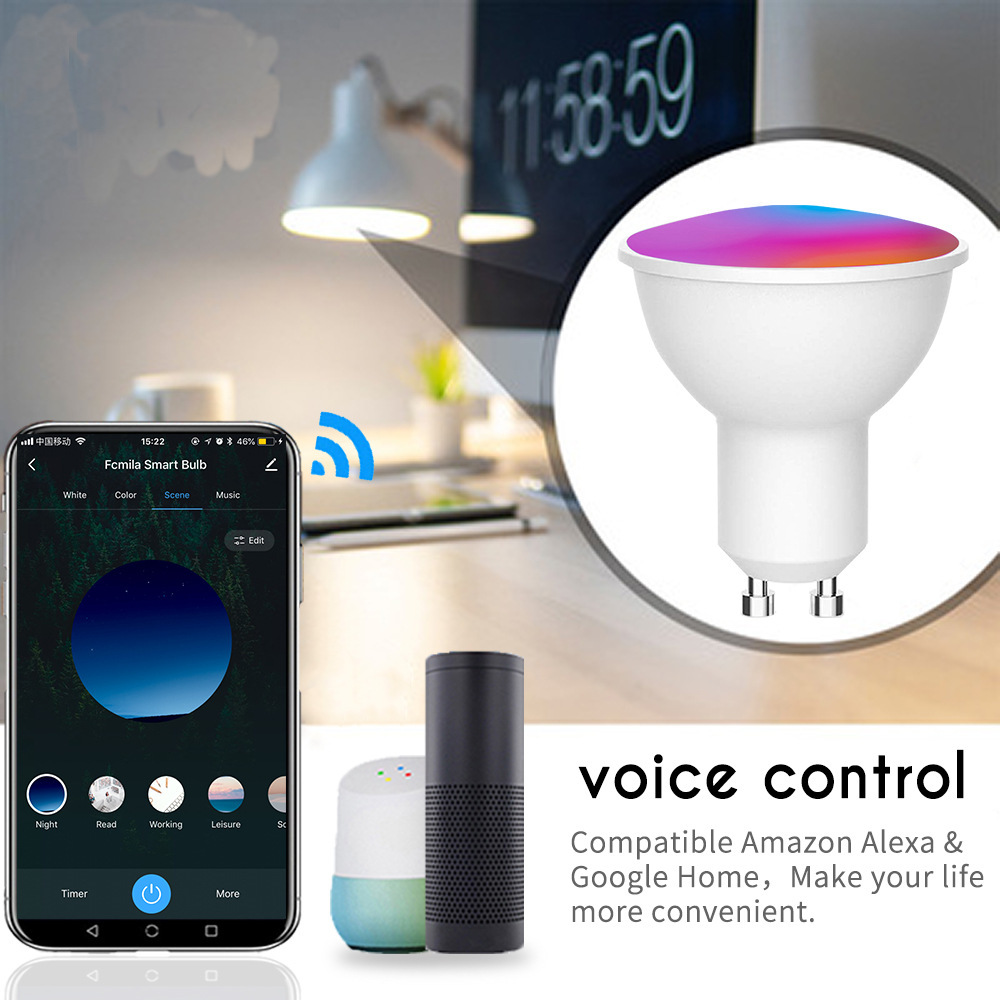 AC85-265V-GU10-6W-LED-Light-Bulb-RGB-WW-CW-New-Tuya-WIFI-Smart-Tuya-Voice-Control-Bulb-1858208-2