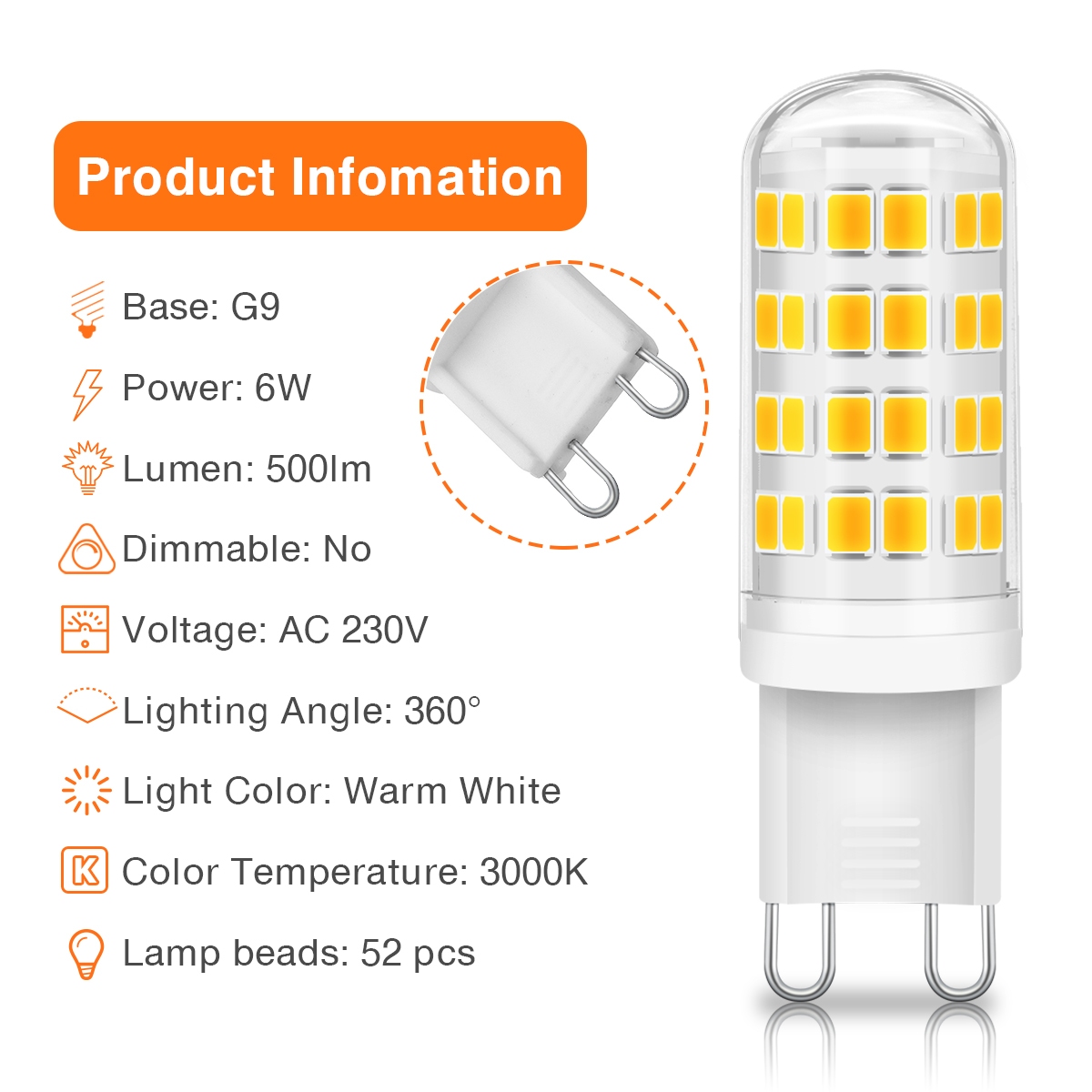 Kingso-6Pcs-6W-3000K-500lm-G9-LED-Bulb-with-52pcs-2835-Lamp-Beads-for-Living-Room-Bedroom-Kitchen-Di-1890738-2
