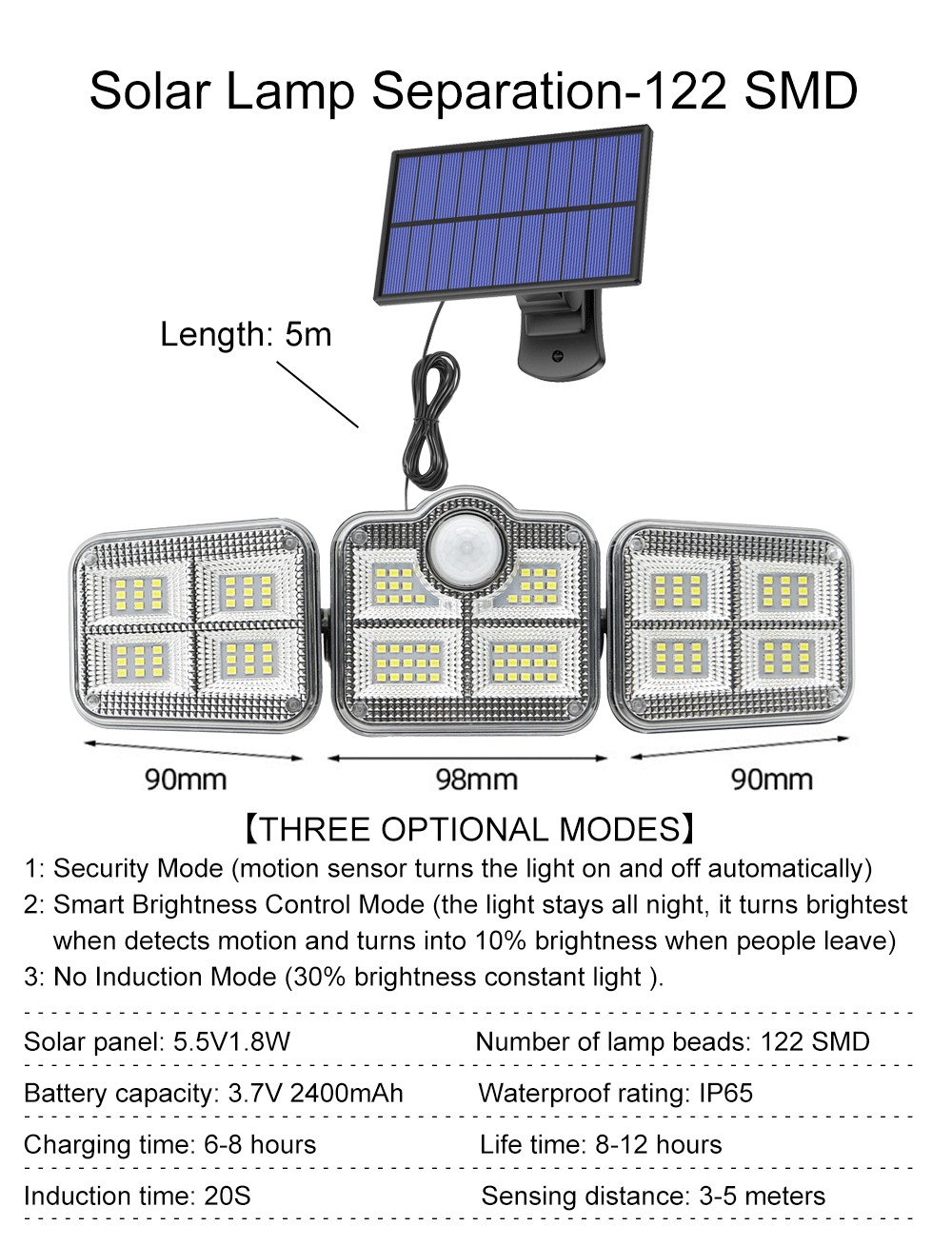 108122138171-LED-Solar-Lights-3-Head-Motion-Sensor-270deg-Wide-Angle-Illumination-Outdoor-Waterproof-1895147-3