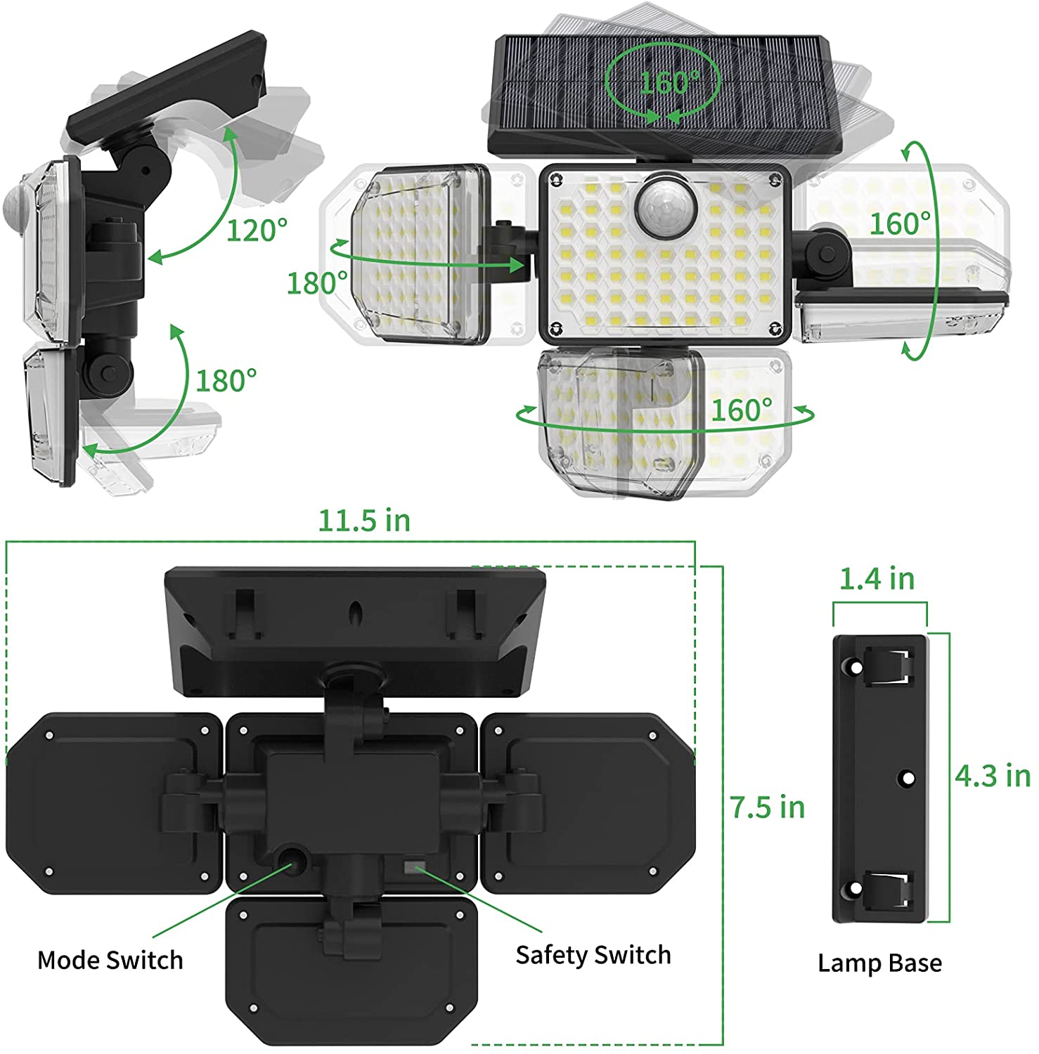 181LED-Four-head-Solar-Light-Outdoor-Garden-Light-Human-Body-Induction-Wall-Light-Garden-Lighting-St-1887814-6