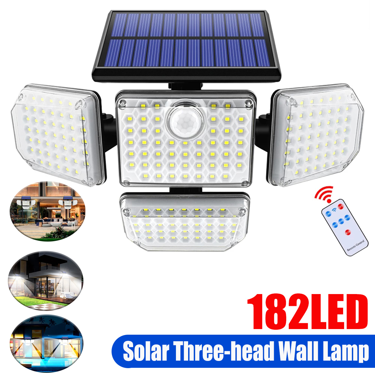 182LED-Solar-Wall-Lamp-Three-head-Induction-Street-Light-Pathway-Lighting-With-Remote-Control-1881796-1