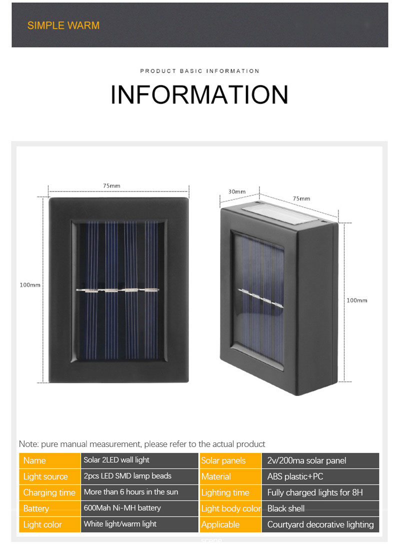 2Pcs-Solar-Wall-Lamp-Outdoor-Garden-Household-Waterproof-Wall-Light-Up-And-Down-Garden-Decorative-Wa-1852164-4