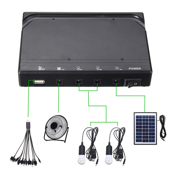 33W-Solar-Power-Panel-USB-Charging-LED-Light-with-Fan-Kit-for-Home-Outdoor-Camping-1215679-3