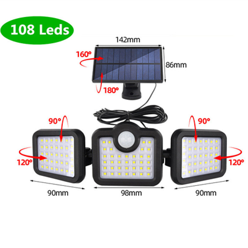 5M-Wire-3-Heads-LED-Solar-Lights-Motion-Sensor-Outdoor-Solar-Wall-Lamp-LED-Porch-Light-Waterproof-Su-1875139-12