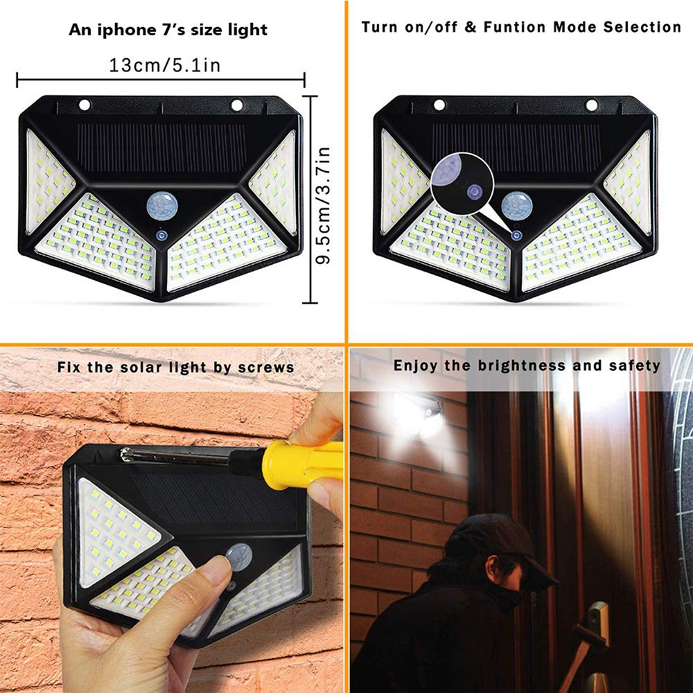 ARILUXreg-100-LED-Solar-Powered-PIR-Motion-Sensor-Wall-Light-Outdoor-Garden-Lamp-3-Modes-1510872-5