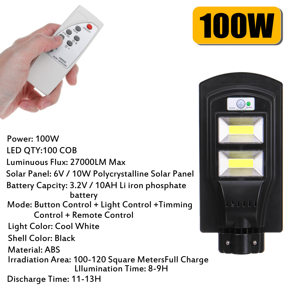 100200300COB-LED-Solar-Street-Light-PIR-Motion-Sensor-Outdoor-Wall-LampRemote-Control-1698096-6