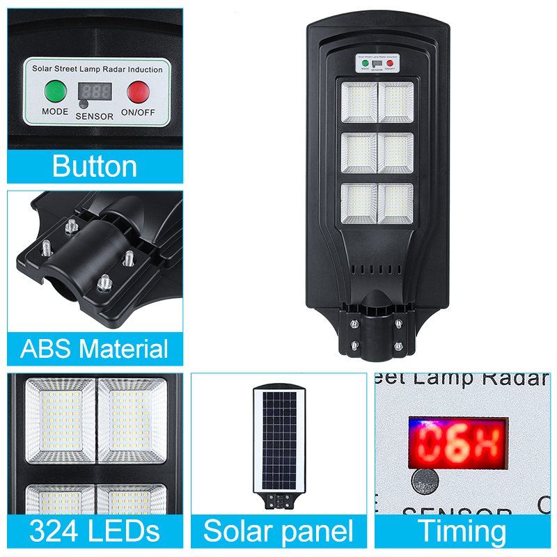 108216324-LED-Solar-Street-Light-PIR-Motion-Sensor-Lamp-Wall-With-Remote-1618943-7