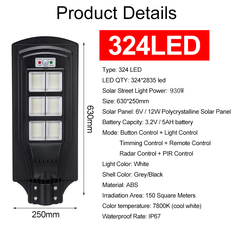 108216324LED-Solar-Street-Light-Motion-Sensor-Garden-Wall-Lamp-with-Remote-Controller-1621511-4