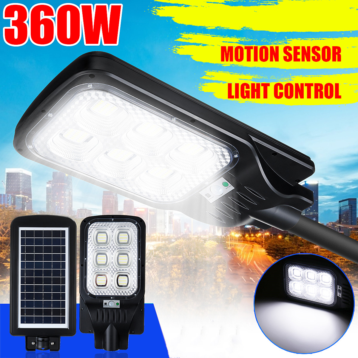 108LED-10000mAh-Battery-Solar-Street-Light-Button-Control-Light-Control-Remote-Control-1638808-3