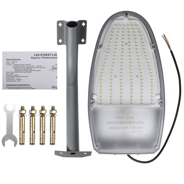24W-Light-Control-Motion-Sensor-144-LED-Road-Street-Lights-Flood-Lamp-for-Outdoor-Yard-AC85-265V-1267879-6