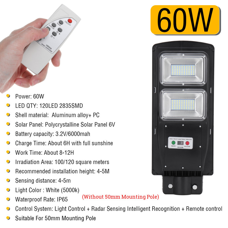 60W-120LED-Solar-Street-Light-PIR-Motion-Sensor-Outdoor-Wall-Garden-1633571-1