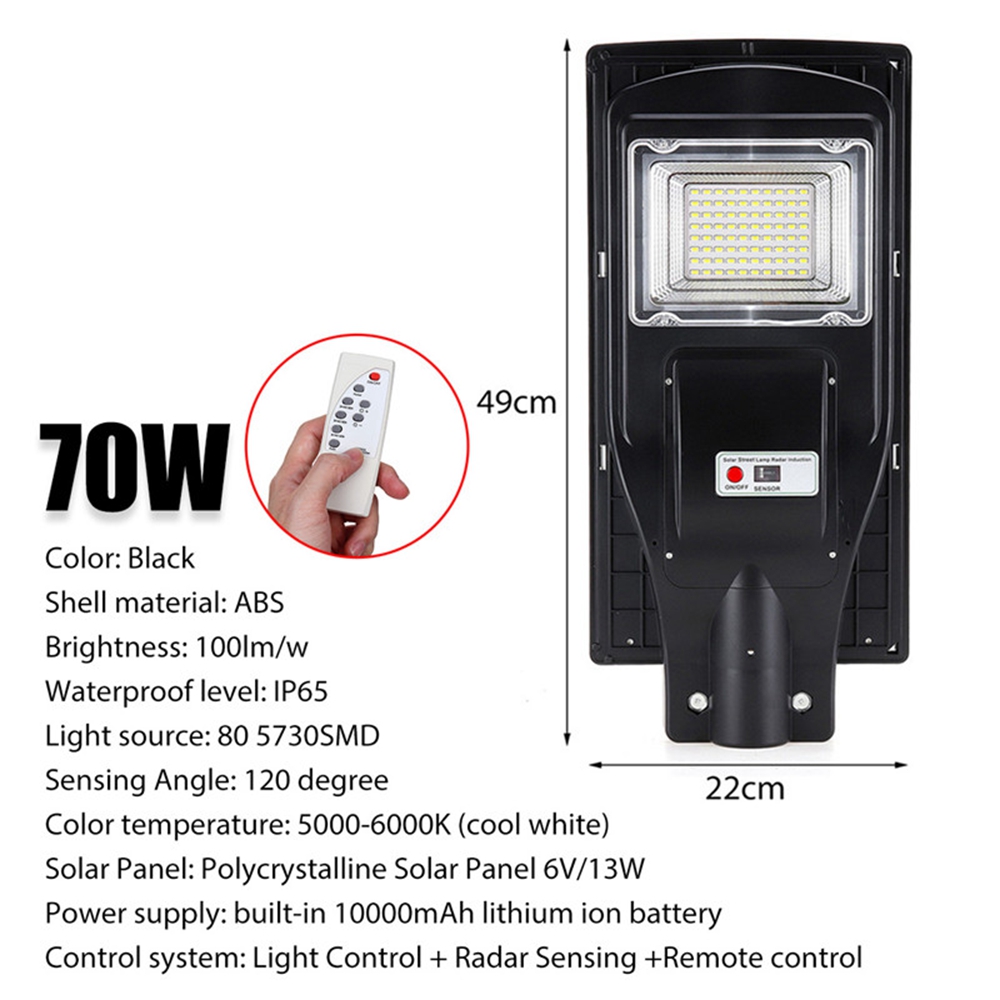 70W-80-SMD5730-LED-Solar-Street-Light-Motion-Senser-Outdoor-Garden-Wall-Timer-Lamp-with-Remote-Contr-1488375-2