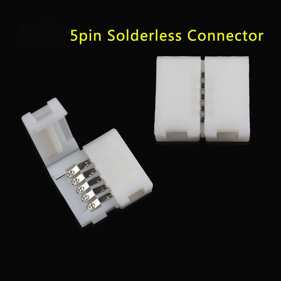 10mm-12mm-Width-5-Pin-Solderless-Connector-for-RGBW-LED-Strip-Clip-1095431-1