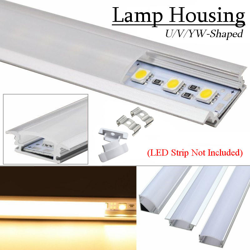 1X-5X-10X-LUSTREON-50CM-Aluminum-Channel-Holder-For-LED-Strip-Light-Bar-Under-Cabinet-Lamp-1199458-1
